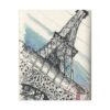 Eiffel Tower on Canvas Stretched, 1.5'' - Image 9