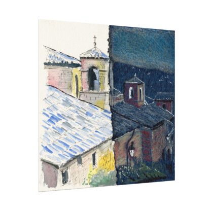 Assisi, Italy on Textured Watercolor Matte Posters - Image 19