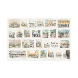 Fairfax Facades 2025 on Watercolor Paper