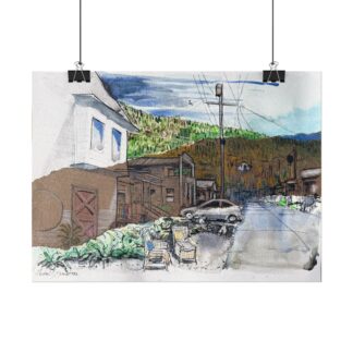 Timeless Stinson Beach on Textured Watercolor Paper