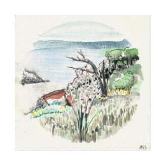 Lands End Lookout on Textured Watercolor Paper