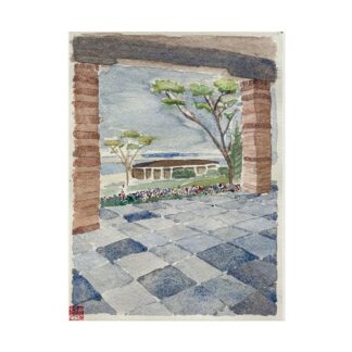 Chatham Bars Inn on Textured Watercolor Paper
