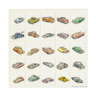 2024 West Coast Kustom Auto Show on Textured Watercolor Paper