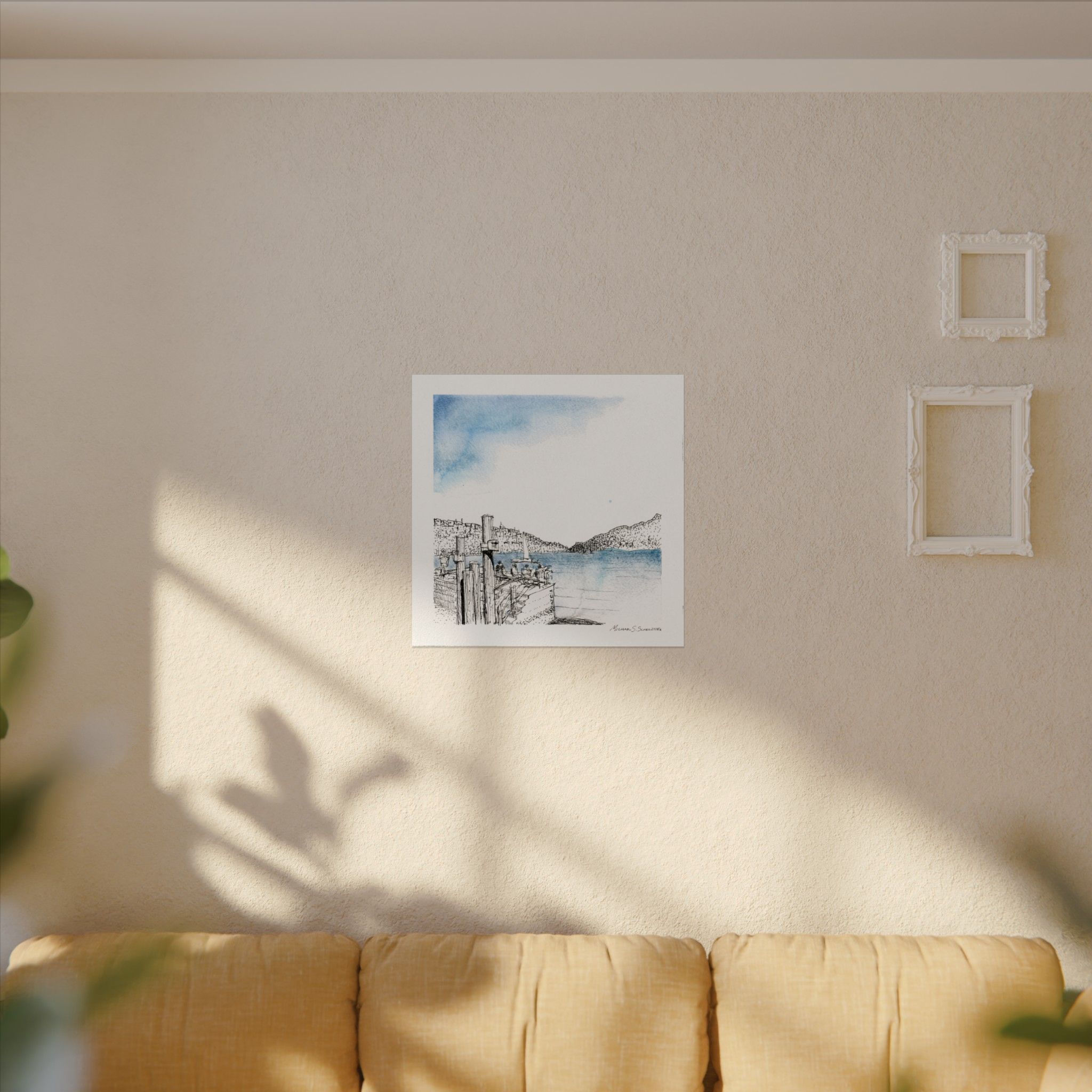 Sausalito Blue on Textured Watercolor Paper - Image 11