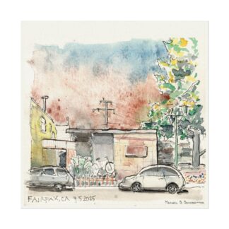 Krakatoa Bikes on Watercolor Paper
