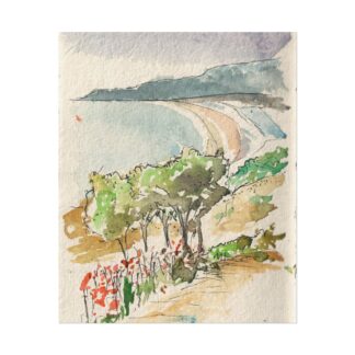 Stinson Beach Watercolor 7/3/2020