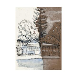 The Potting Shed on Watercolor Paper