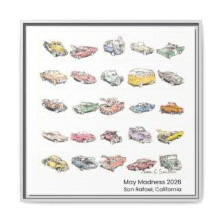 2026 May Madness San Rafael Watercolors Framed